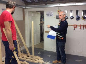 His music playing jumper keeping the students happy.