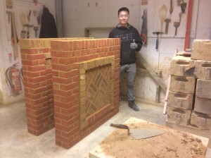 Hoyol with his final Decorative Panel.