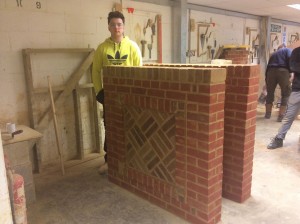 Chris with his final Decorative Panel.