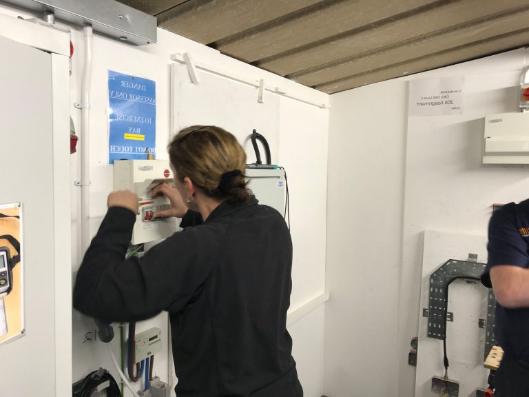 The absence of female electricians!