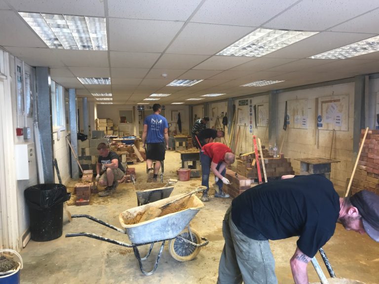Former Bricklaying Student back at Able Skills!