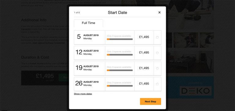 How do you apply for a Carpentry course?