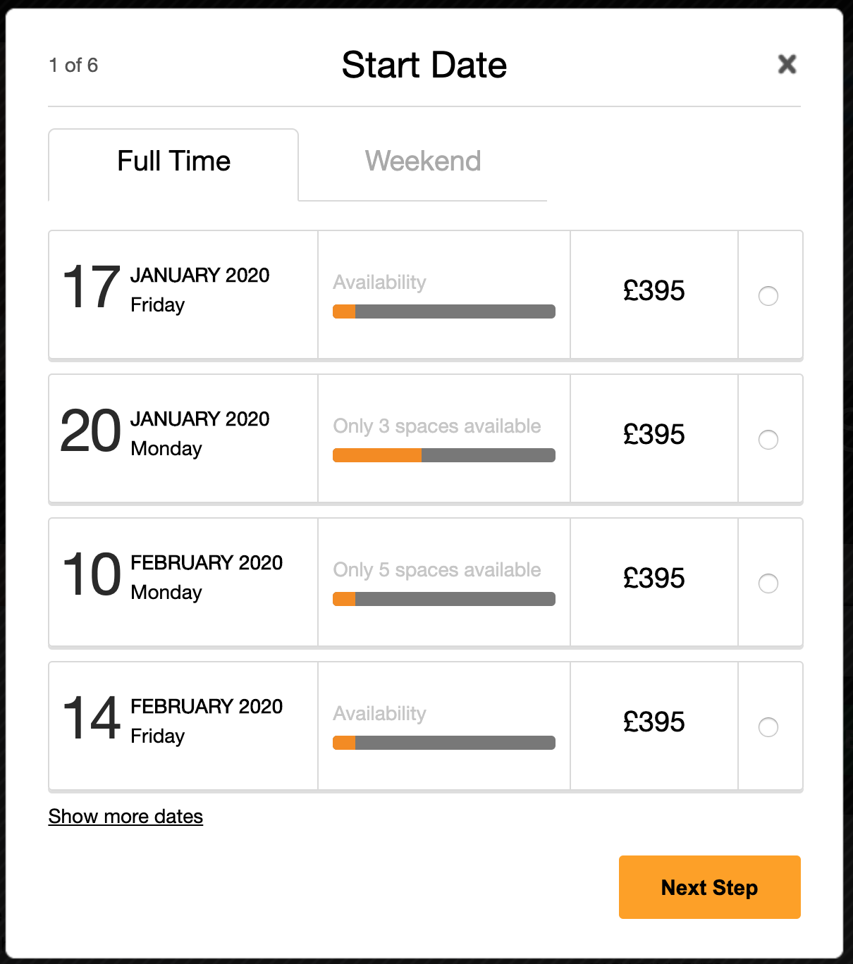 18th edition courses