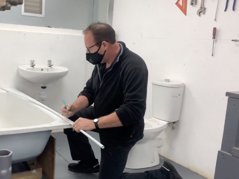 Students gaining DIY practical experience on our Plumbing courses!