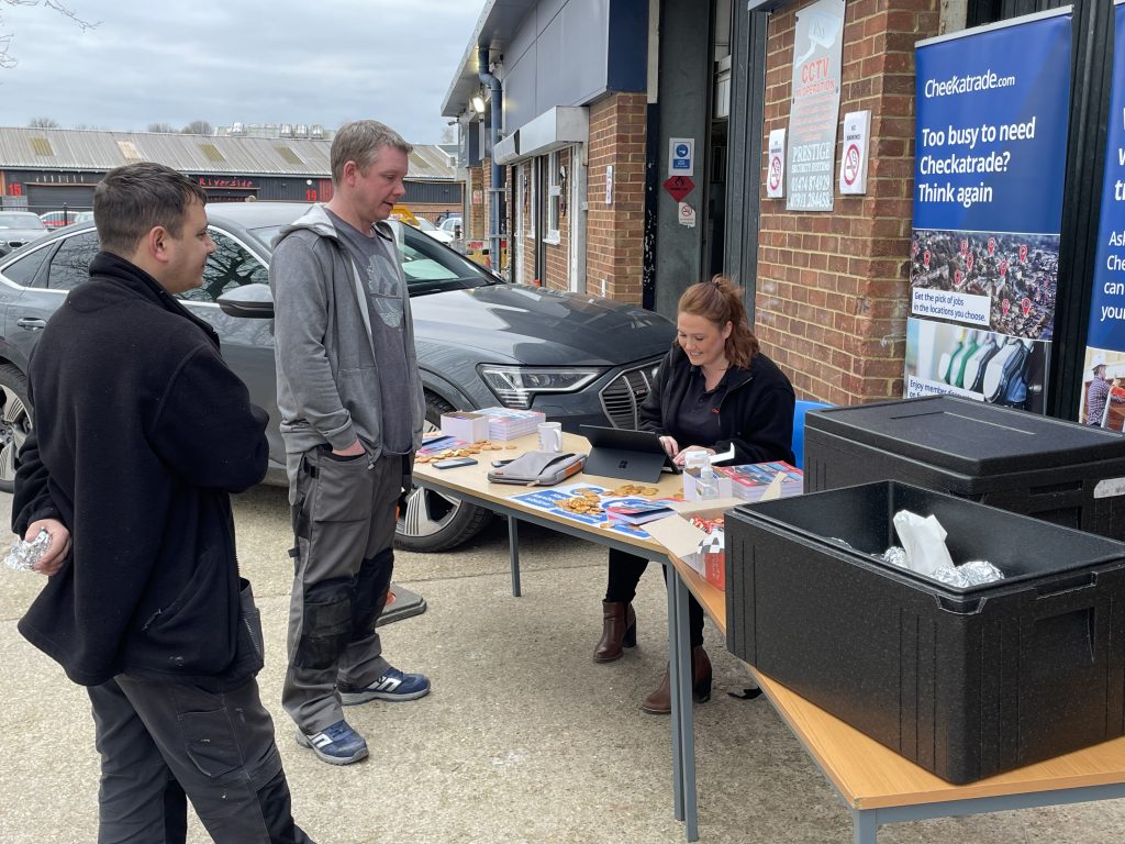 Checkatrade stand at Able Skills in Dartford