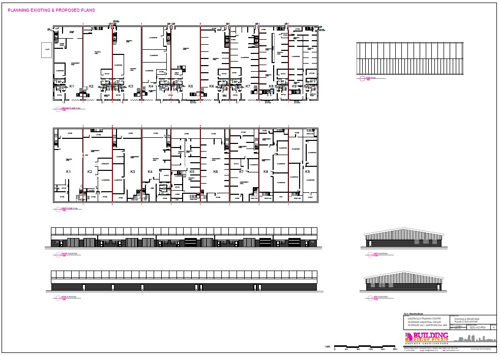 Able Skills Plan and Elevation drawing