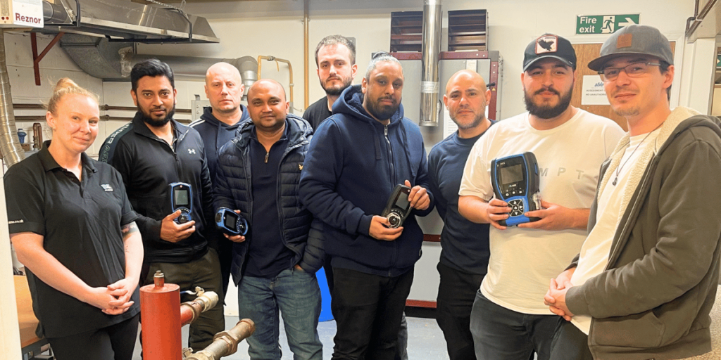 Able Skills Gas Students with a Rebecca Cocks from Kane International