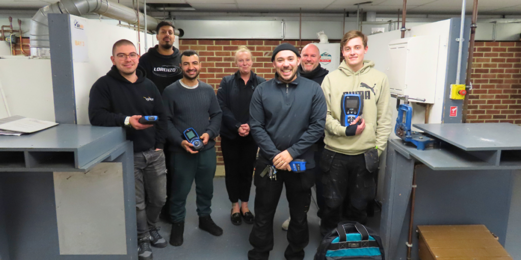 Able Skills Gas Students with a Rebecca Cocks from Kane International